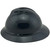 MSA Advance Full Brim Vented Hard Hats with Ratchet Suspensions Black - Left