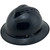 MSA Advance Full Brim Vented Hard Hats with Ratchet Suspensions Black - Edge Oblique Left