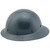 Dynamic Wofljaw Full Brim Fiberglass Hard Hat with 8 Point Ratchet Suspension Textured Gunmetal Gray - Left