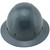 Dynamic Wofljaw Full Brim Fiberglass Hard Hat with 8 Point Ratchet Suspension Textured Gunmetal Gray - Front