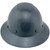 Dynamic Wofljaw Full Brim Fiberglass Hard Hat with 8 Point Ratchet Suspension Textured Gunmetal Gray - Back