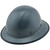 Dynamic Wofljaw Full Brim Fiberglass Hard Hat with 8 Point Ratchet Suspension Textured Gunmetal Gray - Edge Oblique Left