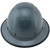 Dynamic Wofljaw Full Brim Fiberglass Hard Hat with 8 Point Ratchet Suspension Textured Gunmetal Gray - Edge Front