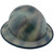 Dynamic Wolfjaw Full Brim Fiberglass Hard Hat with 8 Point Ratchet Suspension Textured Camo - Edge Oblique Right