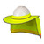 Radians Collapsible Hard Hat Shade - Hi-Viz Lime  oblique