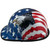 PIP Dynamic Patriotic Cap Style Hard Hat with 2 Eagles and Ratchet Suspensions with edge left