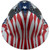 PIP Dynamic Patriotic full brim Style Hard Hat with 2 Eagles and Ratchet Suspensions back