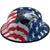 PIP Dynamic Patriotic full brim Style Hard Hat with 2 Eagles and Ratchet Suspensions with edge right