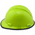 MSA Cap Style Large Jumbo Hard Hats with Fas-Trac Hi Viz Yellow - Edge Left