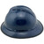 MSA Advance Full Brim Vented Hard Hats with Ratchet Suspensions Dark Blue - Edge Left