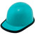 MSA Skullgard (LARGE SHELL) Cap Style Hard Hats with STAZ ON Suspension Teal - Edge Oblique Left