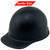 MSA Skullgard (LARGE SHELL) Cap Style Hard Hats with Ratchet Suspension Textured Gunmetal Black - Oblique Left