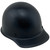 MSA Skullgard (LARGE SHELL) Cap Style Hard Hats with STAZ ON Suspension Textured Gunmetal Black - Oblique Right