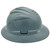 MSA Full Brim C1 Vented Hard Hats with 4 Point Ratchet Suspensions Gray - Left