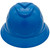 MSA Full Brim C1 Vented Hard Hats with 4 Point Ratchet Suspensions Blue - Front
