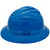 MSA Full Brim C1 Vented Hard Hats with 4 Point Ratchet Suspensions Blue - Right