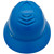 MSA Full Brim C1 Vented Hard Hats with 4 Point Ratchet Suspensions Blue - Back