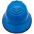 MSA Full Brim C1 Vented Hard Hats with 4 Point Ratchet Suspensions Blue - Edge Back