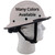 DAX Fiberglass Composite Hard Hat  with Chin Strap Ghost Left