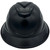 MSA Full Brim C1 Vented Hard Hats with 4 Point Ratchet Suspensions Black - Edge Front
