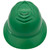 MSA Full Brim C1 Vented Hard Hats with 4 Point Ratchet Suspensions Green - Back