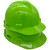 MSA Cap Style Large Jumbo Hard Hats with Fas-Trac Hi Viz Lime - Proportion Oblique Right