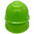 MSA Cap Style Large Jumbo Hard Hats with Fas-Trac Hi Viz Lime - Proportion Back