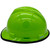 MSA Cap Style Large Jumbo Hard Hats with Fas-Trac Hi Viz Lime - Edge Left