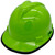 MSA Cap Style Large Jumbo Hard Hats with Fas-Trac Hi Viz Lime - Edge Oblique Left