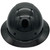 Dynamic Wolfjaw Full Brim Carbon Fiber Hard Hat with 8 Point Ratchet Suspension Shiny Black - Front