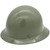 MSA Skullgard Full Brim Hard Hat with Ratchet Suspension Sage Green - Oblique Left