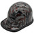 Skullgard Cap Style Fiberglass Hard Hat with Ratchet Suspension and Carbon Fiber American Flag Hydro Dip Design - Edge Oblique Left