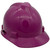 MSA Cap Style Small Hard Hats with Fas-Trac Suspensions Magenta - Oblique Right