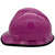 MSA V-Gard Cap Style Hard Hats with Fas-Trac Suspensions Magenta (10026939) Right with edge