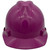 MSA V-Gard Cap Style Hard Hats with Staz-On Suspensions Magenta Front