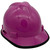 MSA V-Gard Cap Style Hard Hats with Staz-On Suspensions Magenta with edge right oblique