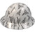 Don't Tread On Me White Type II Hydro Dipped Hard Hats Full Brim Style Right