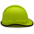 Right View Edge Pyramex Ridgeline Cap Style Hard Hat with Matte Lime Graphite Pattern 