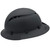 Fiber Reinforced Hard Hat Full Brim Matte Black - Left View