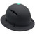Fiber Reinforced Hard Hat Full Brim Matte Black - Oblique Right View