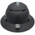 Fiber Reinforced Hard Hat Full Brim Matte Black - Back View