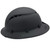 Fiber Reinforced Hard Hat Full Brim Matte Black - Left Edge View