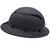 Fiber Reinforced Hard Hat Full Brim Matte Black - Right Edge View