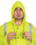 MCR Luminator 40 mm, PVC 2 Piece Class III Rain Coat Yellow with Silver Stripes- Size Small