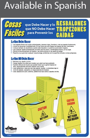 Slips, Trips & Falls Poster in SPANISH  pic 1
