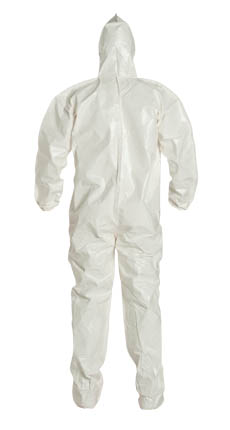 Tyvek Saranex SL Coverall w/ Hood, Boots, Elastic Wrists   pic 2