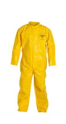 Tyvek QC Coveralls, Sewn and Bound Seams Standard Suit with Zipper Front (12 per case), All Sizes