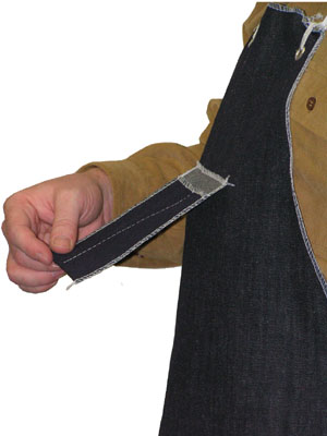 Blue Denim Apron, 1 Swing Chest Pocket & 1 Hip Pocket