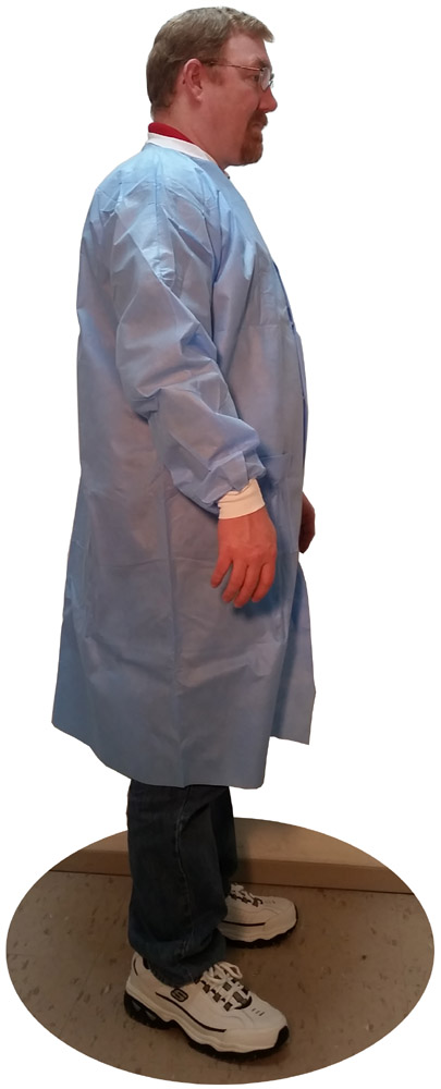 Sunlite Ultra Labcoat w/ 3 Pockets, Knit Collar & Cuffs   pic 1