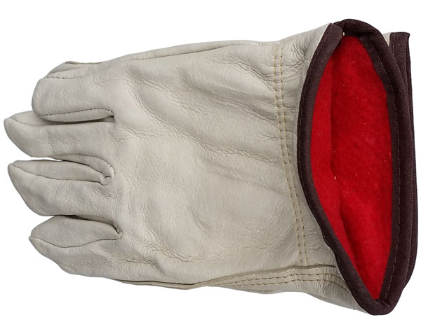 Premium Pigskin Driver Leather Gloves w/ Fleece Lining Pic 1 Premium Pigskin Driver Leather Gloves w/ Fleece Lining Pic 1